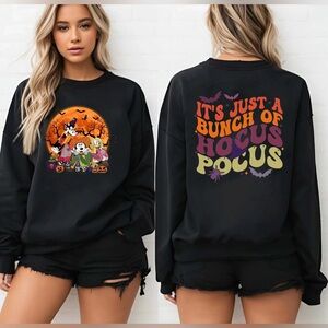 Black Hocus Pocus Minnie Disney Sweatshirt